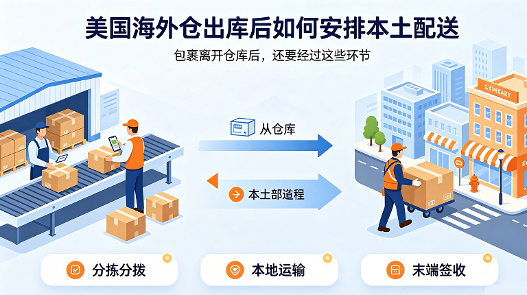 美国海外仓出库后如何安排本土配送？